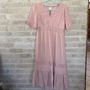 Knox Rose Blush Pink Midi Dress